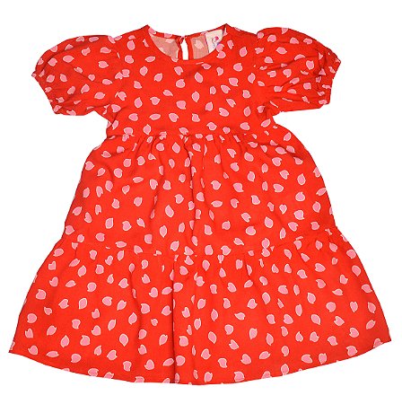 Vestido Mangas Bufantes Saia Babados Marias