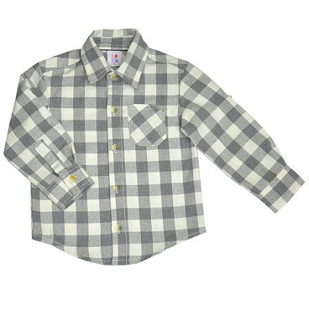 Camisa Flanela Manga Longa Xadrez