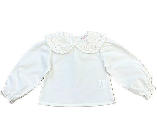 Blusa Gola Redonda Crochê
