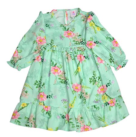Vestido Floral Verde