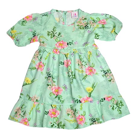 Vestido Mangas Bufantes