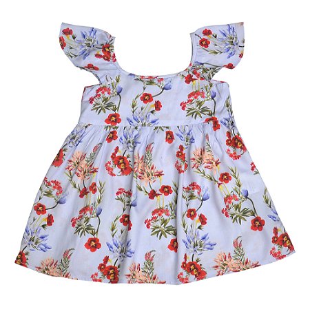 Vestido Mangas Borboleta