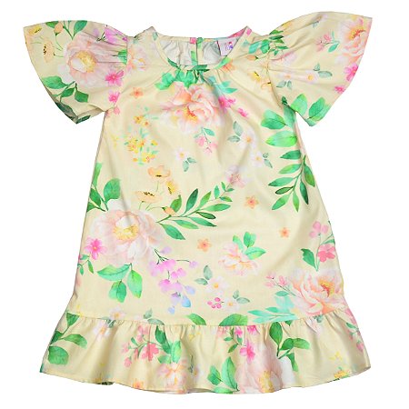 Vestido Manga Sino Floral