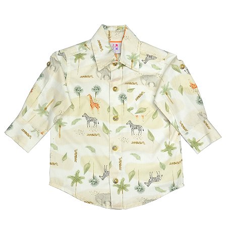 Camisa Manga Longa Safari