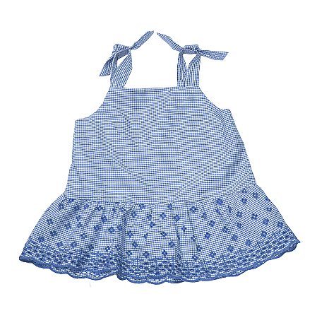 Conjunto Short e Top Babado peplum Bordado