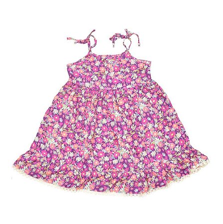 Vestido estampa floral alcinhas