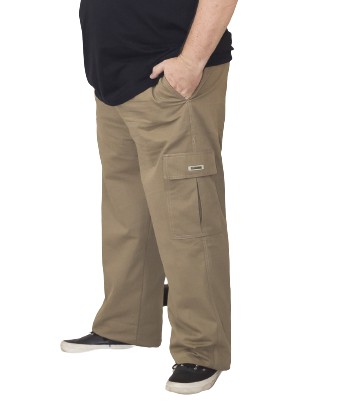 Calça Cargo e Plus Size com Cintura de até (175 cm)de Brim /Sarja Ref 849