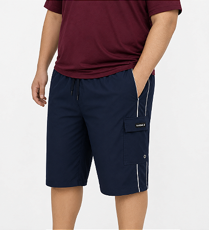 Bermuda Cargo de Microfibra-Tactel Macia e Plus Size com Cintura de até (175cm ) Ref 995