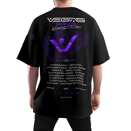 Camiseta Oversized Vegas 15 Anos (Edição Comemorativa) - Vegas
