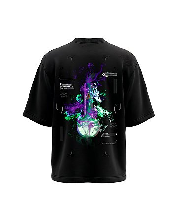 Camiseta Oversized Nitrobong - Acid Asian x Wave Star