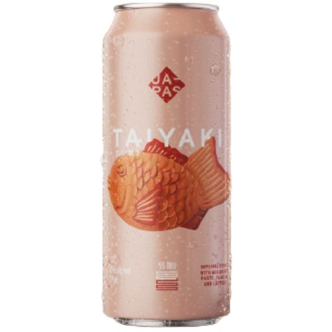 Cerveja Japas Taiyaki Imperial Stout C/ Doce de Feijão, Baunilha e Lactose Lata - 473ml