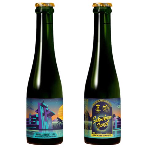 Cerveja Pineal + Ripland Brewing Suburban Sunset Mixed Fermentation Saison Barrel Aged - 375ml