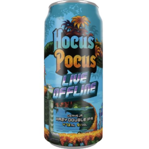 Cerveja Hocus Pocus Live Offline Hazy Double IPA Lata - 473ml