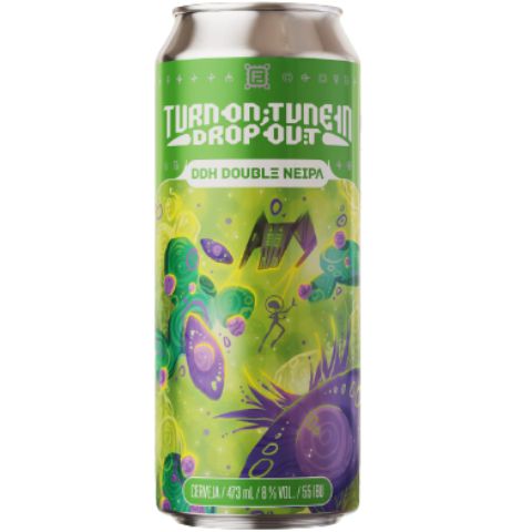 Cerveja Fermi Turn On, Tune In, Drop Out DDH Double NEIPA Lata - 473ml