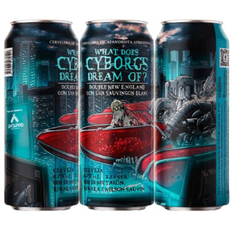 Cerveja Escafandrista What Does Cyborgs Dream Of? Double New England IPA C/ Uva Sauvignon Blanc Lata - 473ml