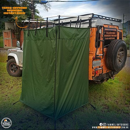 TENDA CHUVEIRO BANHEIRO INSTANTÂNEO SEM TETO