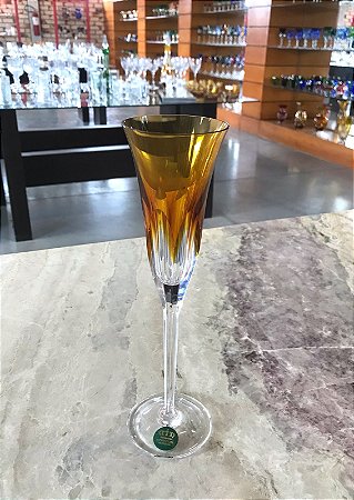 JOGO TAÇAS CHAMPAGNE CRISTAL IMPERATTORE BY  STRAUSS - COLORIDAS - CX 6 PCS