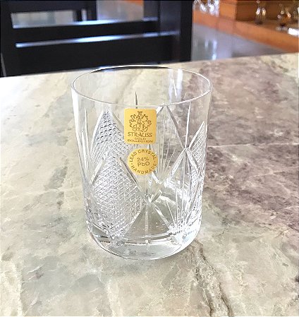 JOGO COPOS WHISKY CRISTAL STRAUSS - CX 6 PÇS