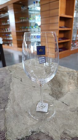 JOGO TAÇAS VINHO CRISTAL BOHEMIA -  CX 6 PÇS