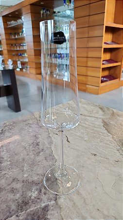 JOGO TAÇAS CHAMPAGNE CRISTAL ECOLÓGICO  BOHEMIA -  CX 6 PÇS