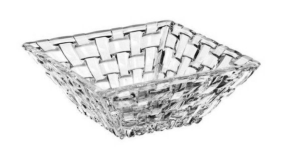 TIGELA QUADRADA CRISTAL NACHTMANN BOSSA NOVA 12 CM - CX 2 PC