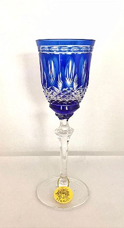 JOGO TAÇAS LICOR CRISTAL STRAUSS  - COR AZUL -  CX 6 PCS
