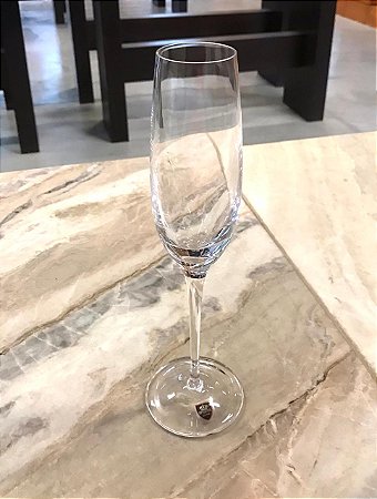 JOGO TAÇAS CHAMPAGNE CRISTAL IMPERATTORE BY  STRAUSS  - CX 6 PCS