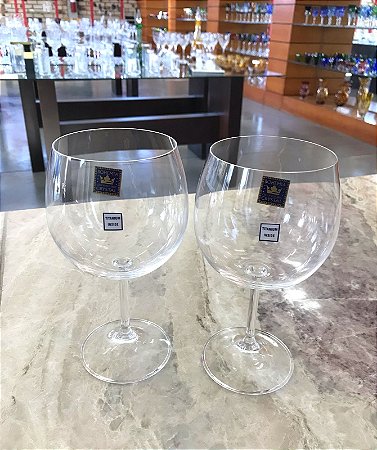 KIT TAÇAS GIN CRISTAL BOHEMIA - CX 2 PÇS