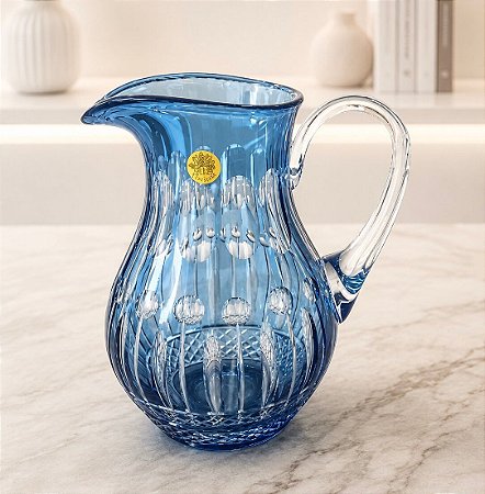 JARRA CRISTAL STRAUSS - COR AZUL CLARO - CX 1 PÇ