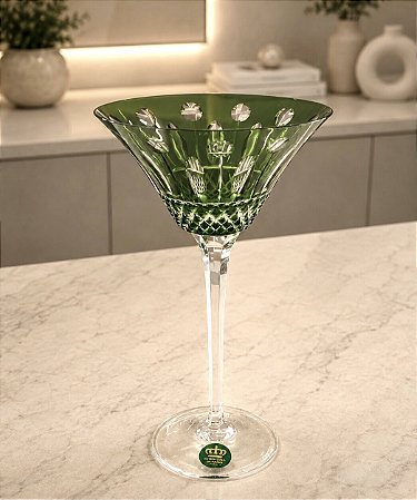 TAÇA DRY MARTINI CRISTAL STRAUSS - COR VERDE - CX 1 PÇ