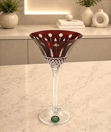 TAÇA DRY MARTINI CRISTAL IMPERATTORE BY STRAUSS - COR VERMELHO - CX 1 PÇ