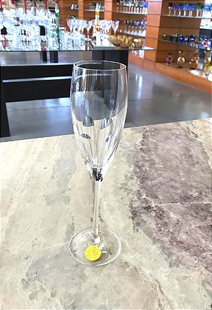 JOGO TAÇAS CHAMPAGNE CRISTAL IMPERATTORE BY STRAUSS  - CX 6 PCS