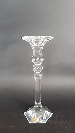 CASTIÇAL DE CRISTAL BOHEMIA 20 CM