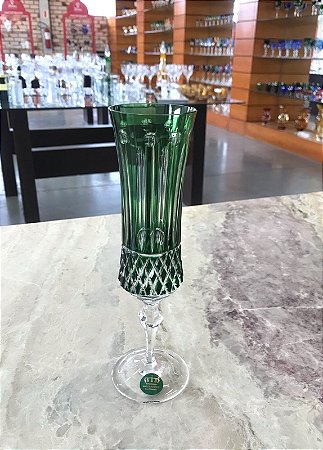 JOGO TAÇAS CHAMPAGNE CRISTAL IMPERATTORE BY STRAUSS - CORES SORTIDAS-  CX 6 PCS