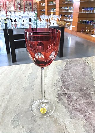 TAÇA VINHO BRANCO CRISTAL - STRAUSS - COR RUBI - CX 1 PEÇA