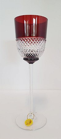 TAÇA VINHO BRANCO CRISTAL - STRAUSS - COR VERMELHA - CX 1 PEÇA