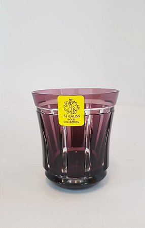 COPO CACHAÇA CRISTAL STRAUSS COR AMETISTA CX 1 PC