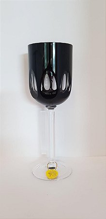JOGO TAÇAS VINHO BRANCO CRISTAL STRAUSS - COR PRETA - CX 6PCS