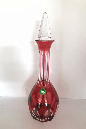 LICOREIRA CRISTAL IMPERATTORE BY STRAUSS  - COR RUBI- CX 1 PEÇA