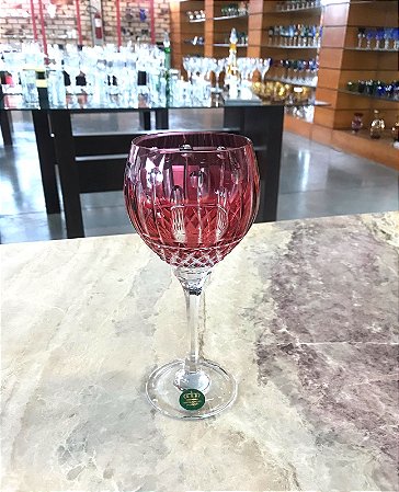 JOGO TAÇAS ÁGUA CRISTAL IMPERATTORE BY STRAUSS  - COLORIDO - CX 6 PÇS