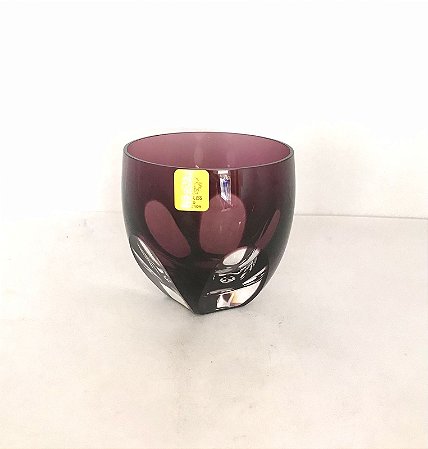 COPO WHISKY CRISTAL - COR AMETISTA - CX 1 PÇ