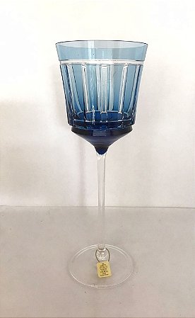 TAÇA VINHO BRANCO CRISTAL STRAUSS - COR AZUL CLARO - CX 1 PÇ