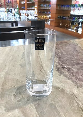 JOGO COPOS LONG DRINK CRISTAL TITANIO BOHEMIA - CX 6 PÇS