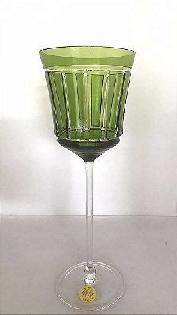 TAÇA ÁGUA CRISTAL - IMPERATTORE BY STRAUSS - COR VERDE CLARO - CX 1 PÇ