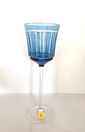 JOGO TAÇAS VINHO BRANCO -CRISTAL  STRAUSS - CORES  MISTA -  CX 6 PCS