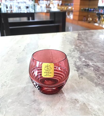 JOGO COPOS LICOR/CACHAÇA CRISTAL STRAUSS - CORES DIVERSAS  CX 6 PCS