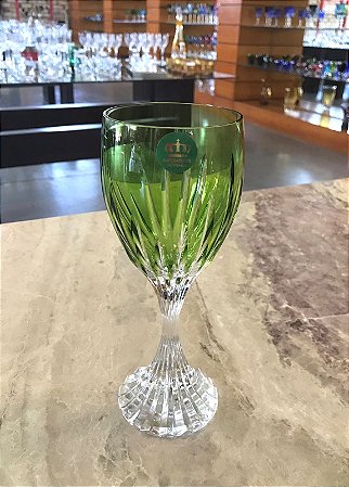 JOGO TAÇAS ÁGUA CRISTAL IMPERATTORE BY STRAUSS - COR VERDE CLARO - CX 6 PÇS