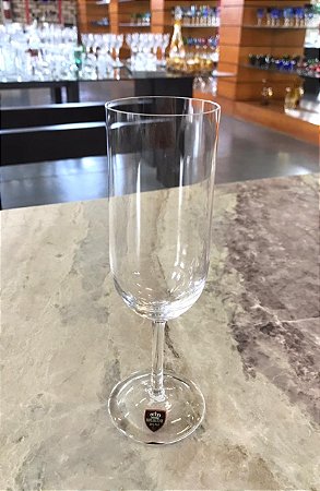 JOGO TAÇAS CHAMPAGNE DE CRISTAL - CX 6 PÇS