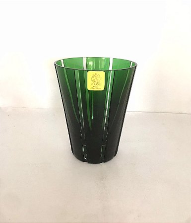 COPO WHISKY CRISTAL STRAUSS - COR VERDE - CX 1 PÇ