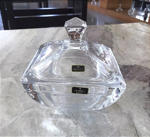 POTICHE/BOMBONIERE DE CRISTAL L'HERMITAGE - CX 1 PÇS